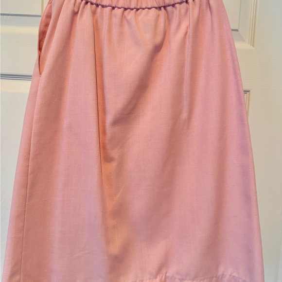 Vintage 70s Pink Linen Blazer and Skirt Set - Retro Power Suit  ILGWU Union Made - Picture 7 of 10